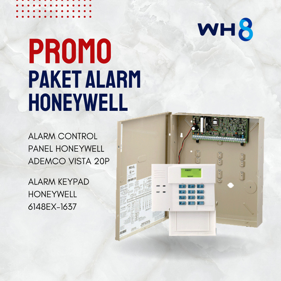 Jual ALARM CONTROL PANEL HONEYWELL ADEMCO VISTA 20P + KEYPAD 6148EX