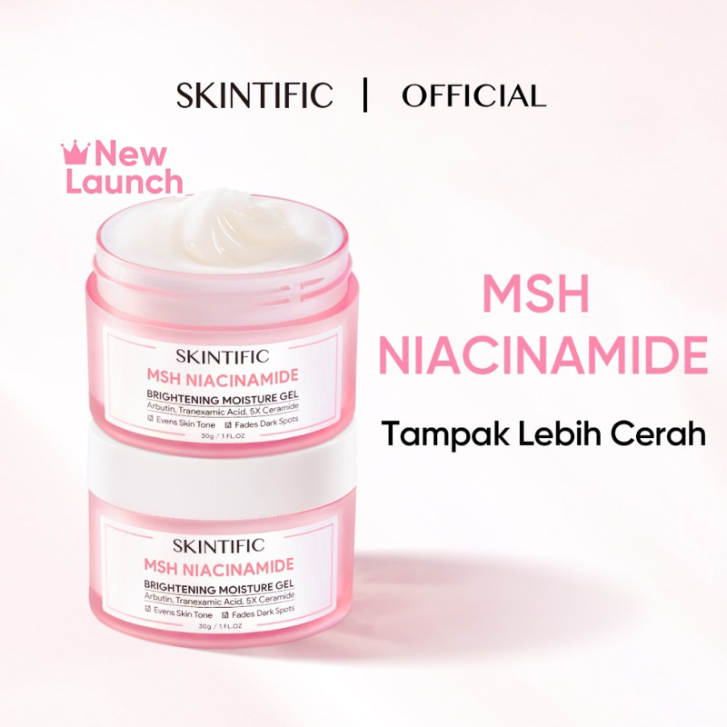 Jual SKINTIFIC MSH Niacinamide Brightening Moisturizer Glowing Moisture ...