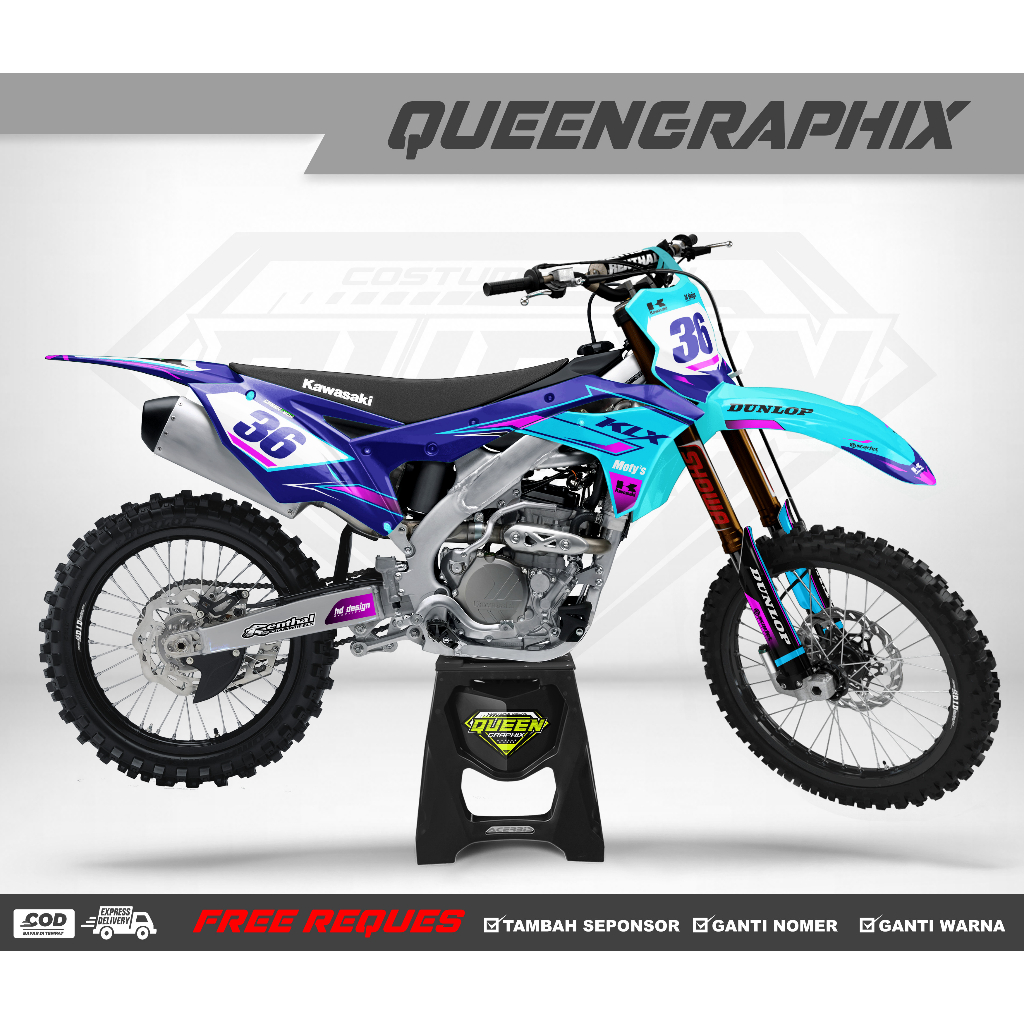 Jual DECAL STICKER KX 250 DECAL KX 450 DECAL STICKER KXF 250 DECAL KXF ...