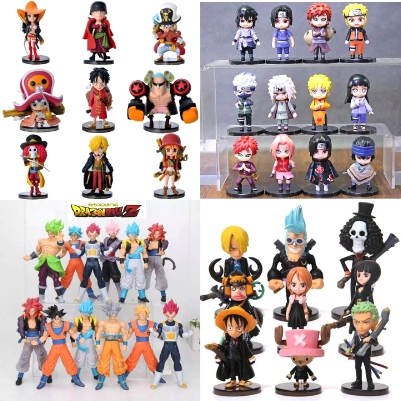 Jual Action figure One piece mini, Naruto mini, Dragon Ball Z Besar