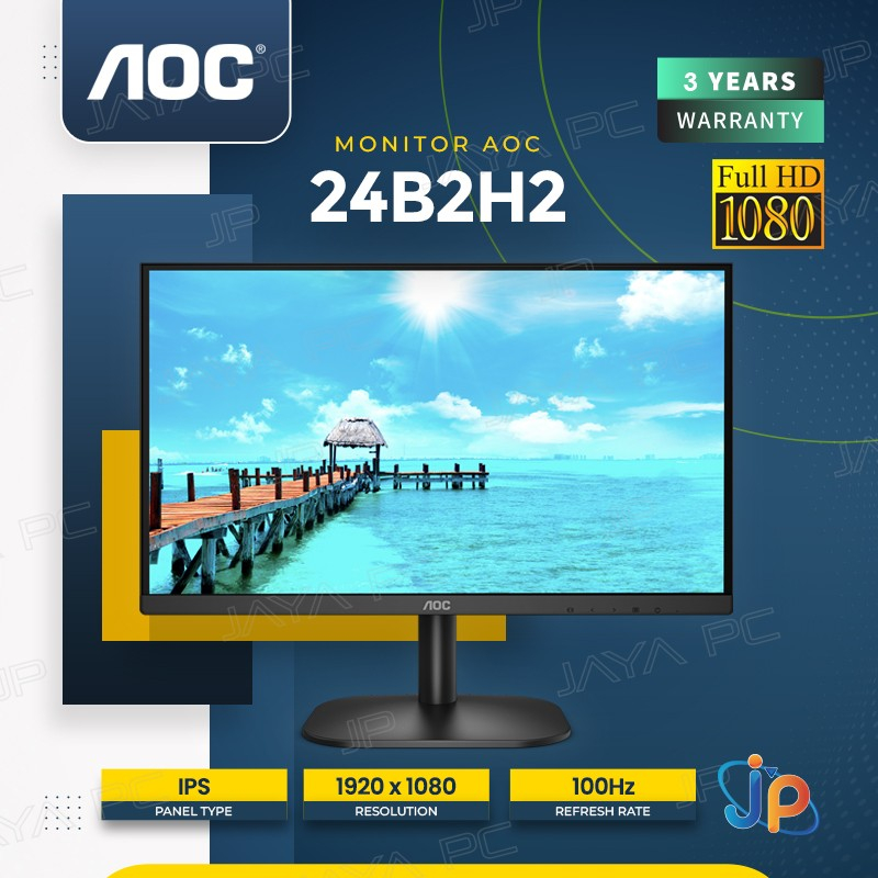 Jual Monitor AOC LED IPS 24B2H2 Full HD 24" Inch Shopee Indonesia