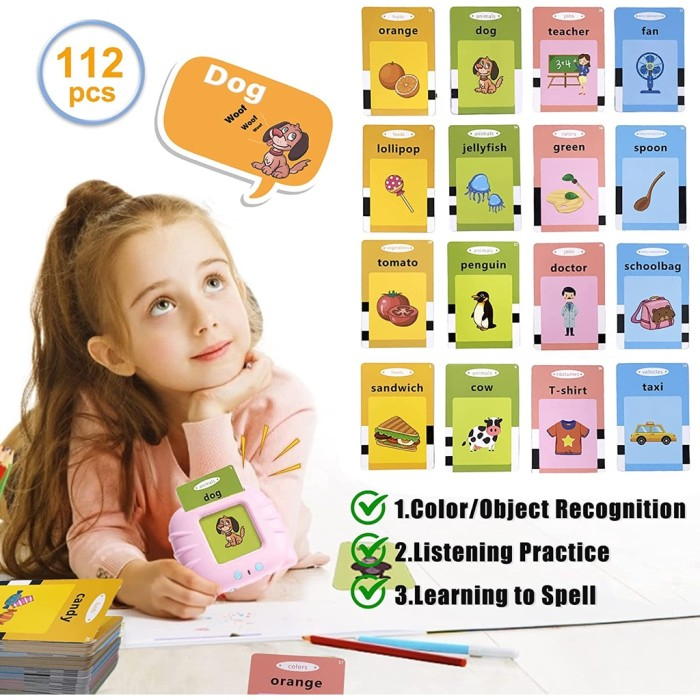 Jual Mainan Kartu Bahasa Miniox Mainan Edukasi Kosa Kata Kartu Flash ...