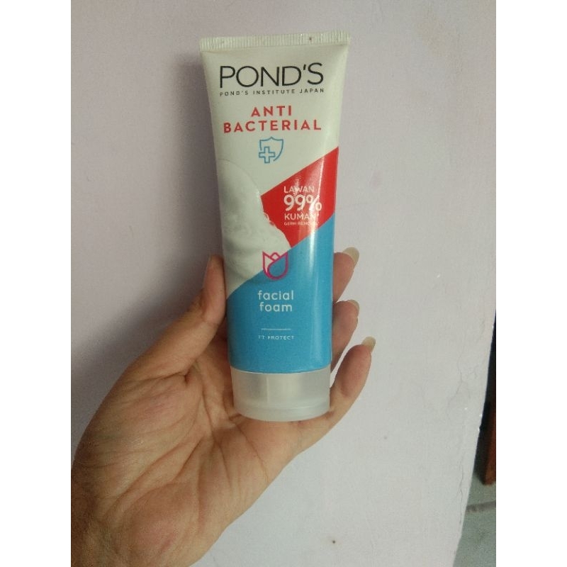 Jual Ponds Anti Bacterial Facial Foam 100g Shopee Indonesia 8557