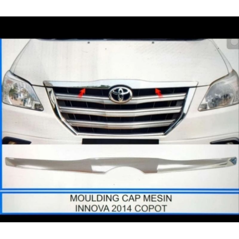 Jual HOOD moulding list kap mesin grand Innova 2012-2013-2014-2015 ...
