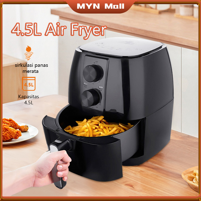 Jual MYN Mall Electric Air Fryer 4.5L Low Watt Penggorengan Udara ...