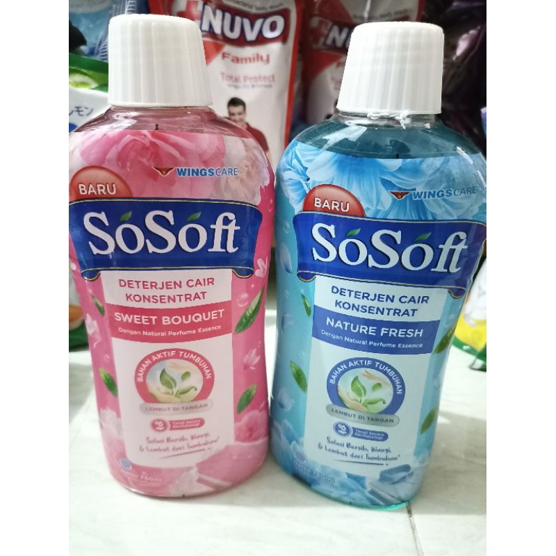 Jual Sosoft deterjen cair konsentrat 700ml/ Sosoft detergen cair 700ml ...