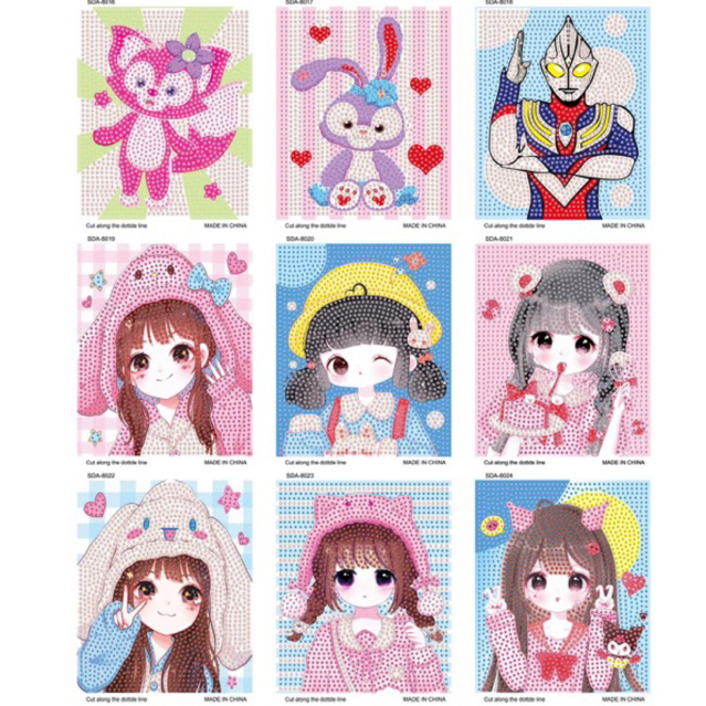 Diamond Painting Sanrio Diy Diamond Painting Kit Sanrio Diamond Paint -  Hijau