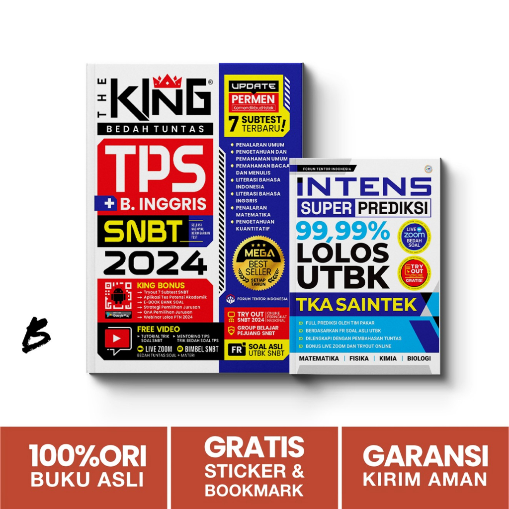 Jual The King Bedah Tuntas TPS + B.Inggris SNBT 2025 Update PERMEN ...