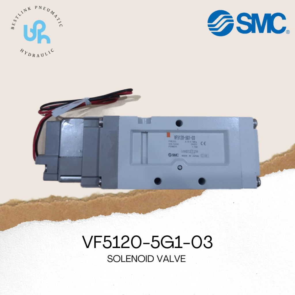 Jual Solenoid Valve Vf5120 5g1 03 Drat 38 Dc24 Smc Shopee Indonesia