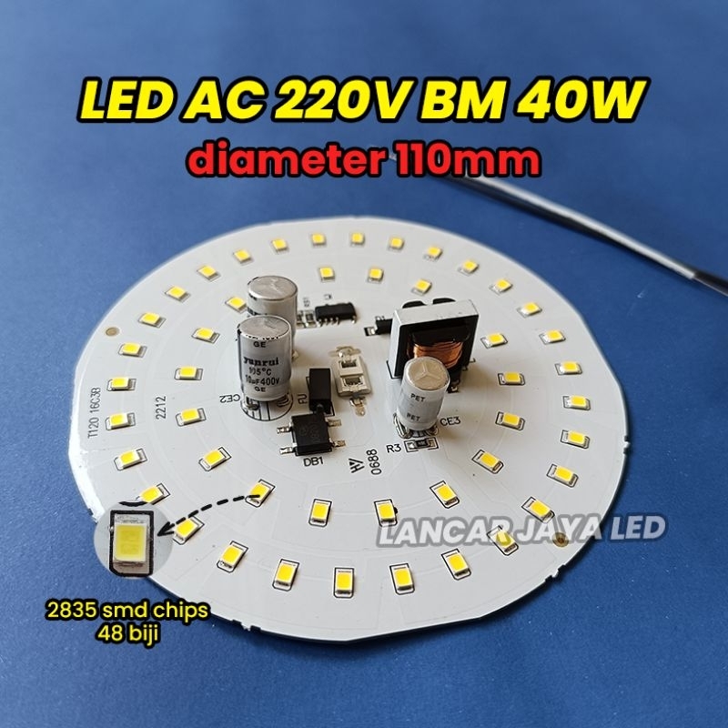 Jual PCB LED AC BM 40W Sparepart Lampu | Shopee Indonesia