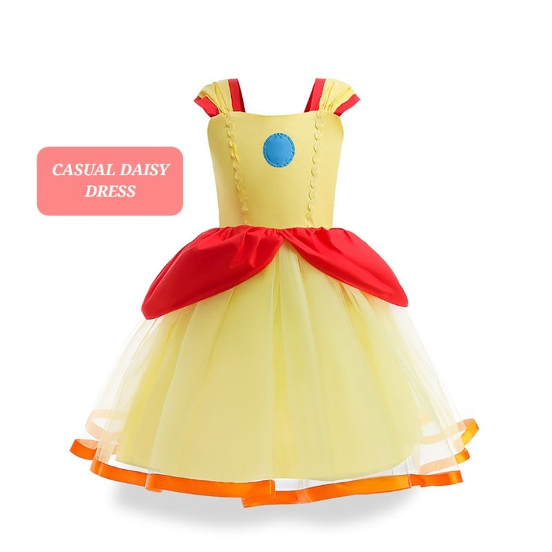 Jual BAJUKIDDIE CASUAL PRINCESS PEACH DRESS SUPER MARIO BROSS
