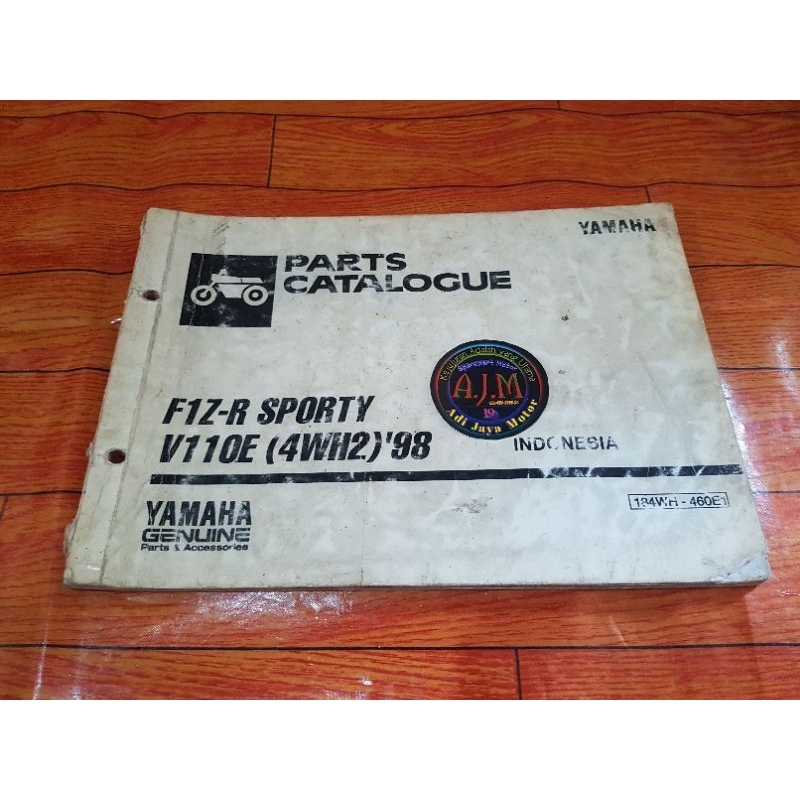 Jual Buku Part Catalog Katalog Copian Yamaha FIZR F1ZR SPORTY 1998 ...