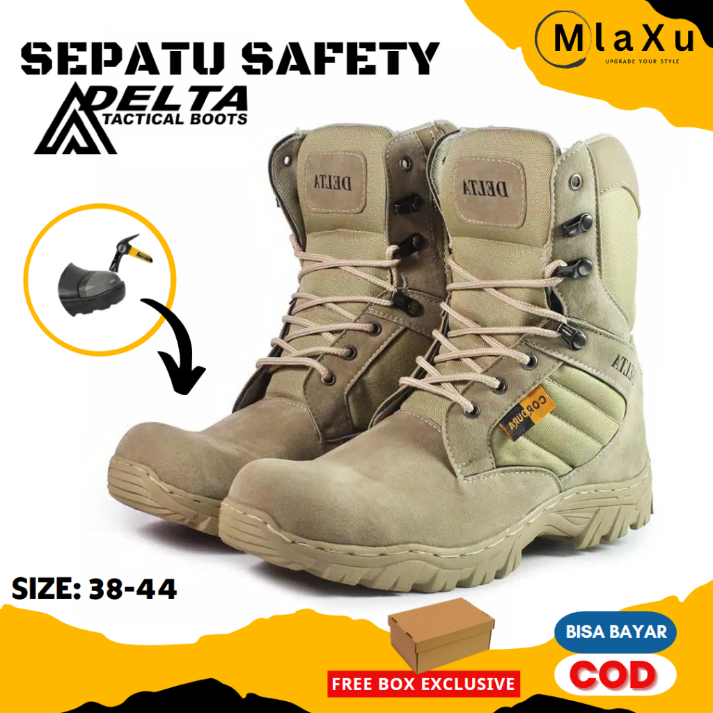 Jual Sepatu Septi Saveti Safety Boot Shoes Boots Pria Delta Tactical