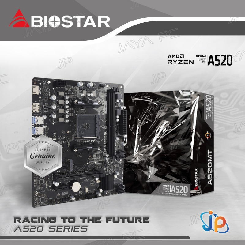 Jual Motherboard BIOSTAR A520MT AM4 AMD A520 DDR4 USB3.2