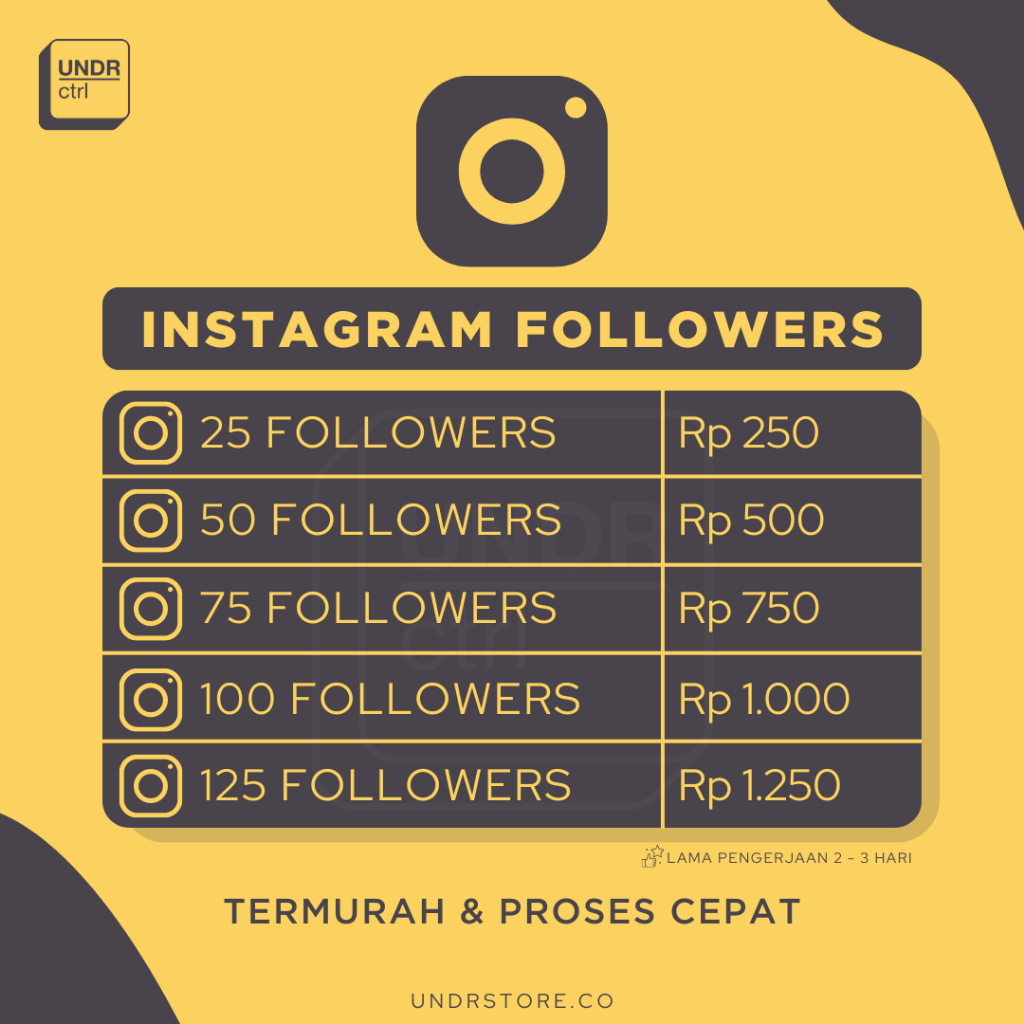 Jual FOLLOWER INSTAGRAM LAYANAN TERPERCAYA JUAL FOLOWERS INSTAGRAM