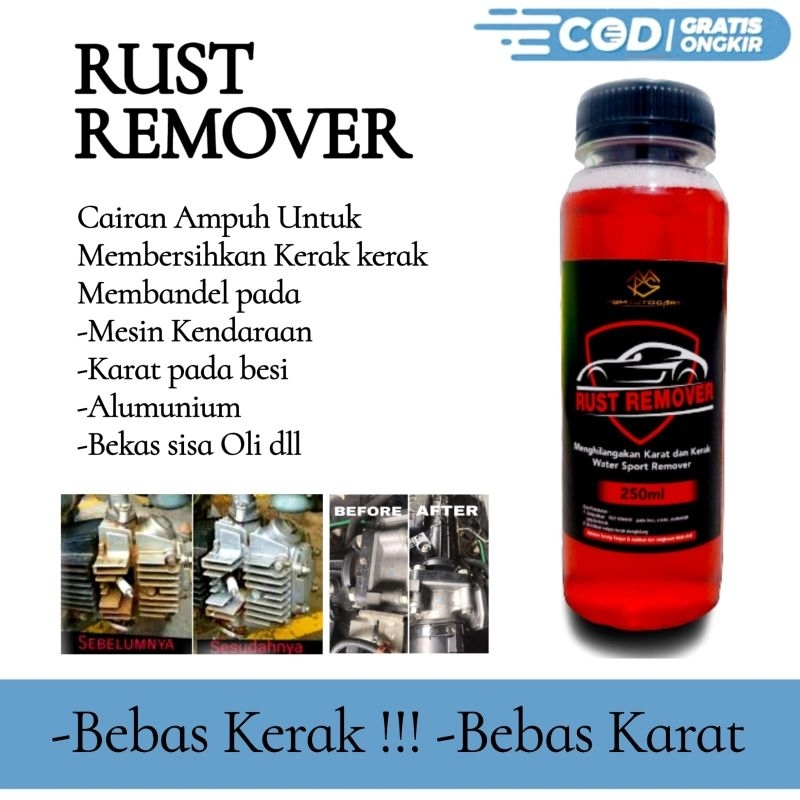 Jual RUST REMOVER 250ML,Pembersih Kerak Mesin Motor Mobil ( Engine ...