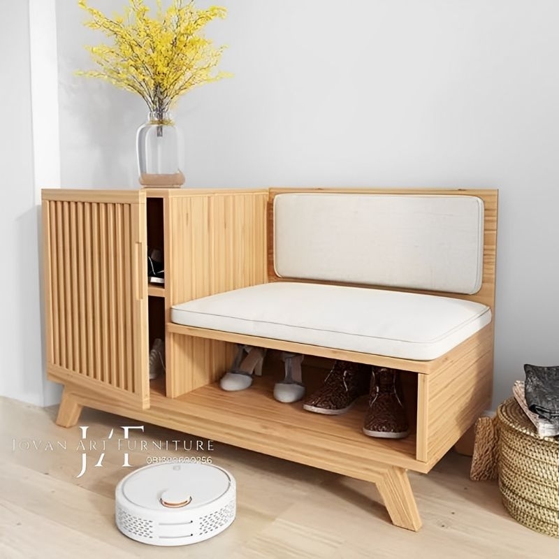 Jual Rak Sepatu Bench Minimalis Kayu Jati - Jovan Art Furniture ...