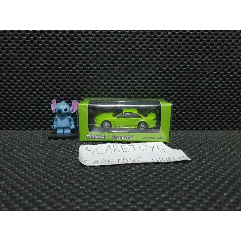 Modellino Diecast Tarmac Works 1:64 Nissan Silvia S13 Vertex Edition - Verde JDM