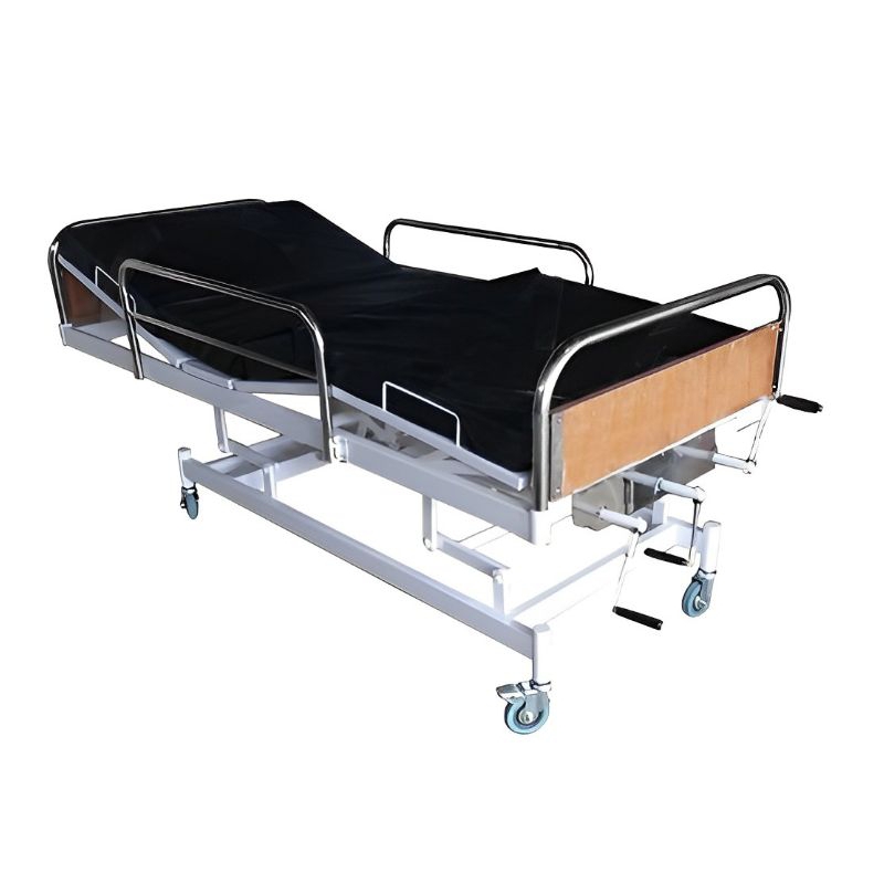 Jual Hospital Bed Patient 3 Crank Plywood Ranjang Pasien Deluxe 3 Engkol Kayu Hospital Bed