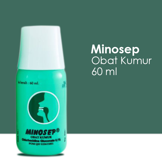 Jual Minosep 0,1% Hijau Botol 60 ml - Obat Kumur - Obat Sariawan Bau ...