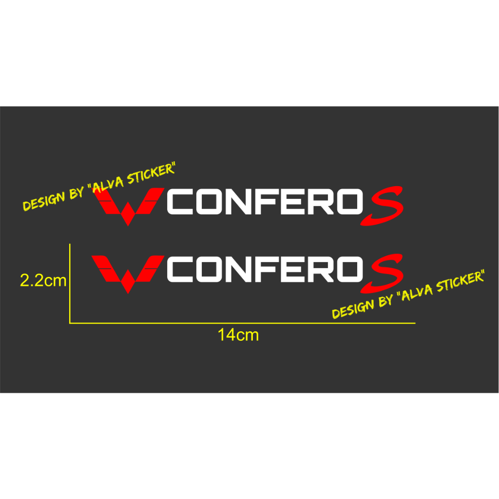 Jual best sticker confero s stiker talang air mobil wuling conferoS 2 ...