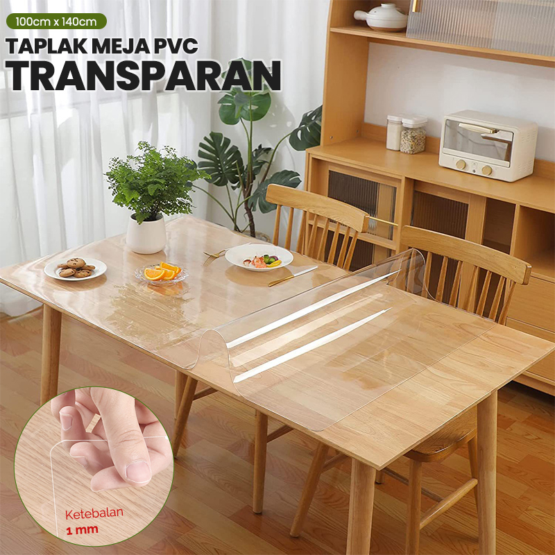 Taplak Meja Transparan Pvc