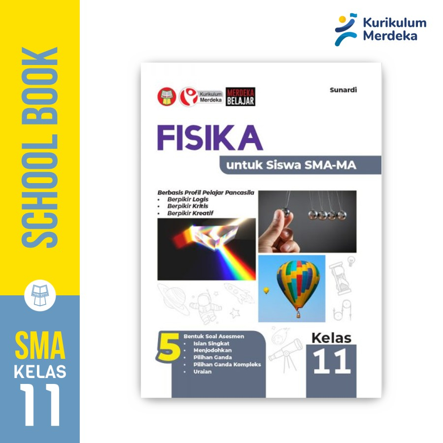 Jual Yrama Widya - Buku Fisika SMA/MA Kelas 11 (Buku Paket Kurikulum ...