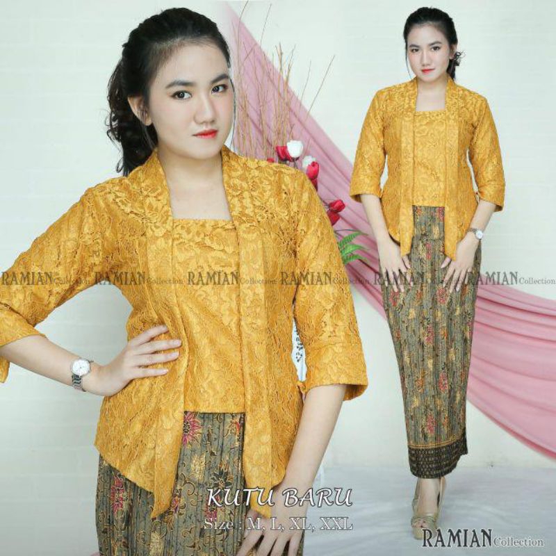 Jual SETELAN KEBAYA KUTU BARU MODERN ~ SET BAJU BROKAT PAKAIAN ...