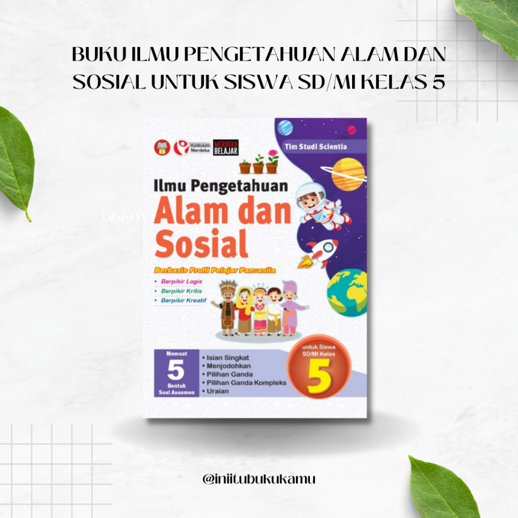 Jual BUKU ILMU PENGETAHUAN ALAM DAN SOSIAL UNTUK SISWA SD/MI KELAS 5 ...