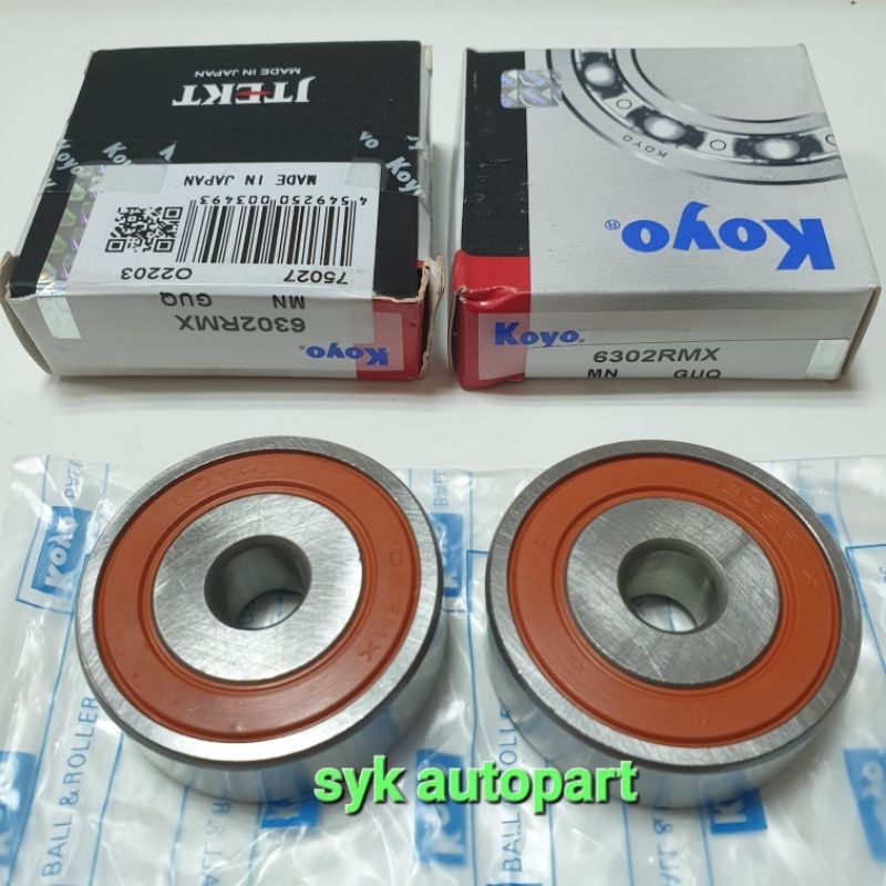 Jual bearing 6302 RMX koyo/ tensioner pulley fanbelt avanza | Shopee ...