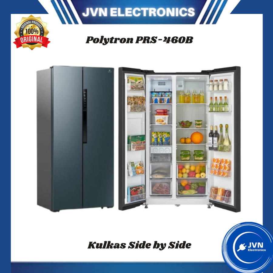 Jual Kulkas Side By Side Polytron PRS-460B | Shopee Indonesia