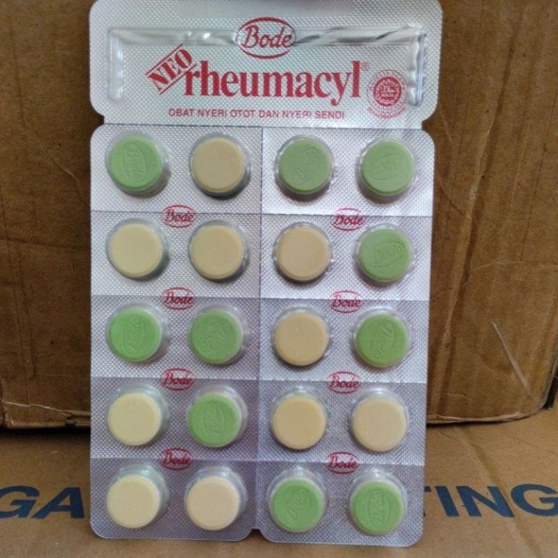 Jual Neo Rheumacyl Strip Isi 20 Tablet / Obat Nyeri Otot dan Nyeri ...