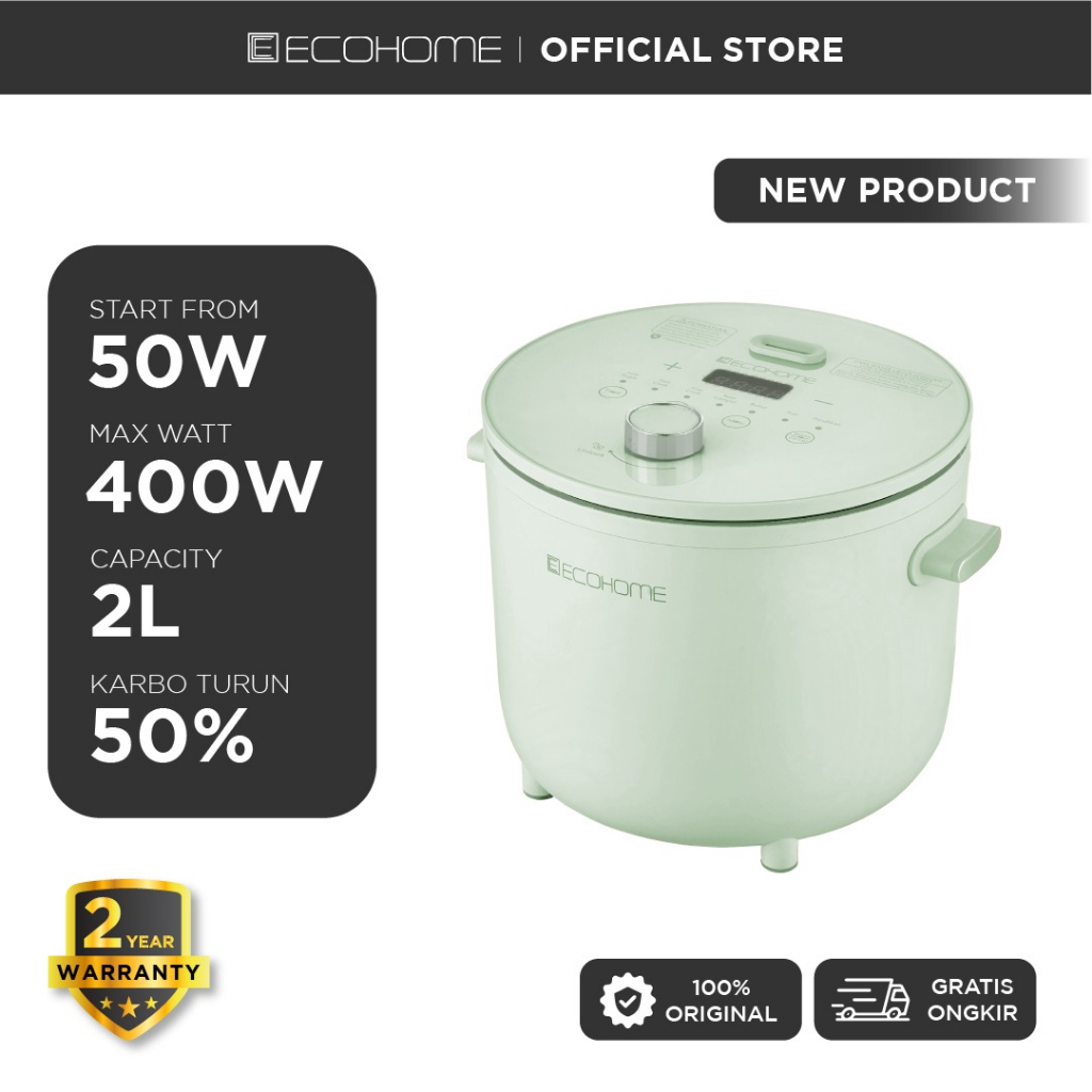 Jual Ecohome Rice Cooker Low Carbo ELS777 Low Sugar Penanak