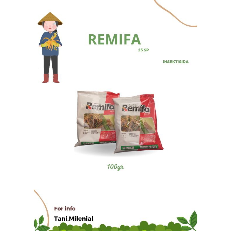 Jual insektisida REMIFA 25SP 100GR | Shopee Indonesia