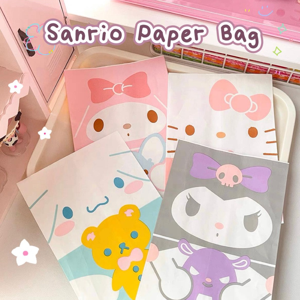 Jual [HARU] Sanrio and love Printed Paper Bag Flat Kantong Kertas ...