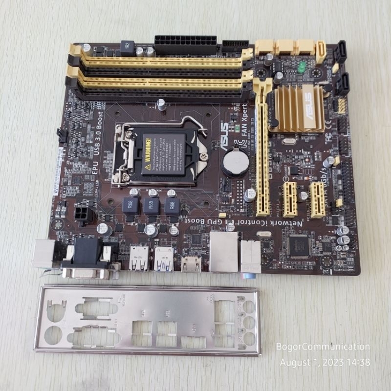 Jual Motherboard B85 Asus B85M-G Intel Haswell Socket 1150 DDR3 ...