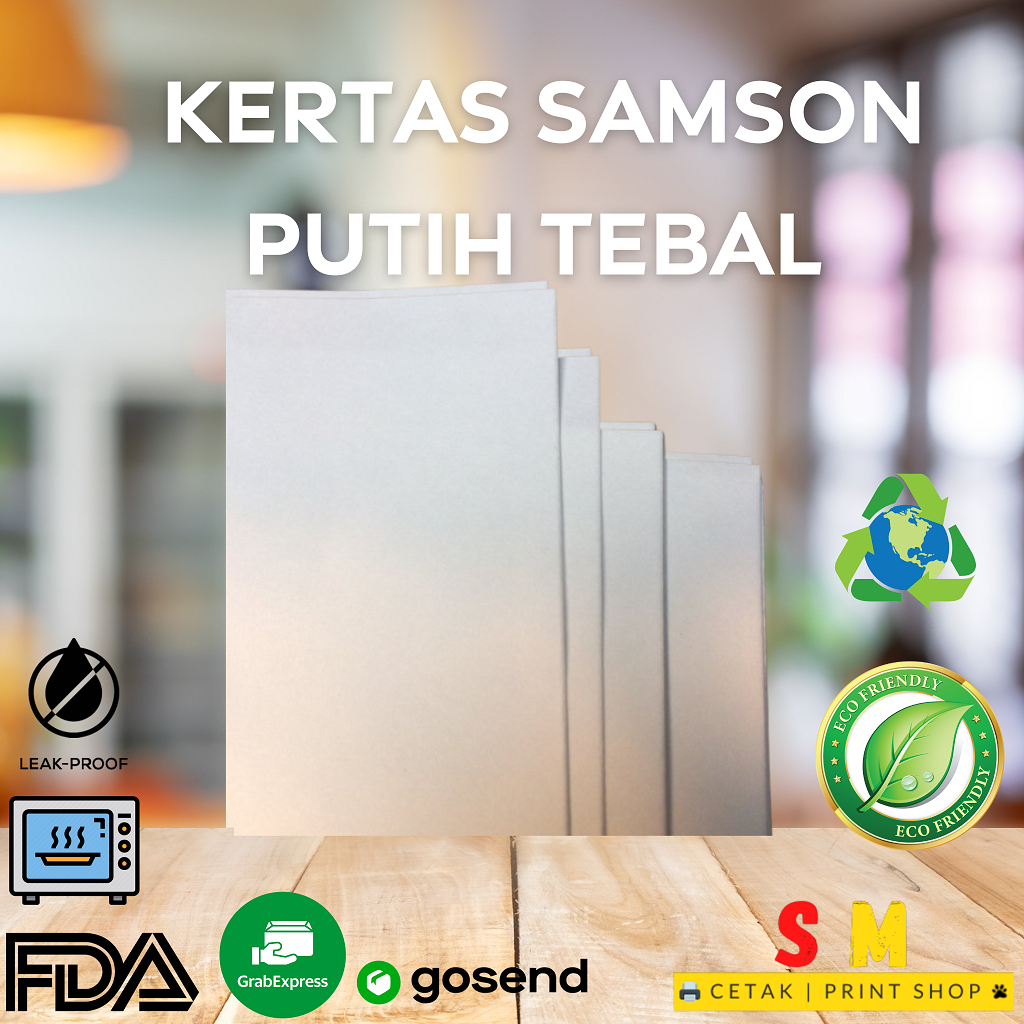 Jual Kertas Samson Putih Plano 102x120cm 80 GSM | Shopee Indonesia