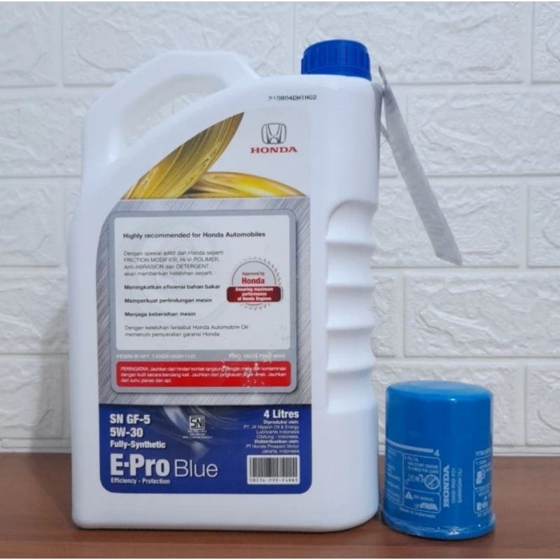 Jual Promo paket oli honda epro blue 5w-30&filter oli brio mobilio jazz ...