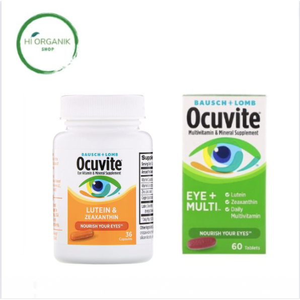 Jual Bausch & Lomb Ocuvite Lutein & Zeaxanthin 36 Caps ; Lutein