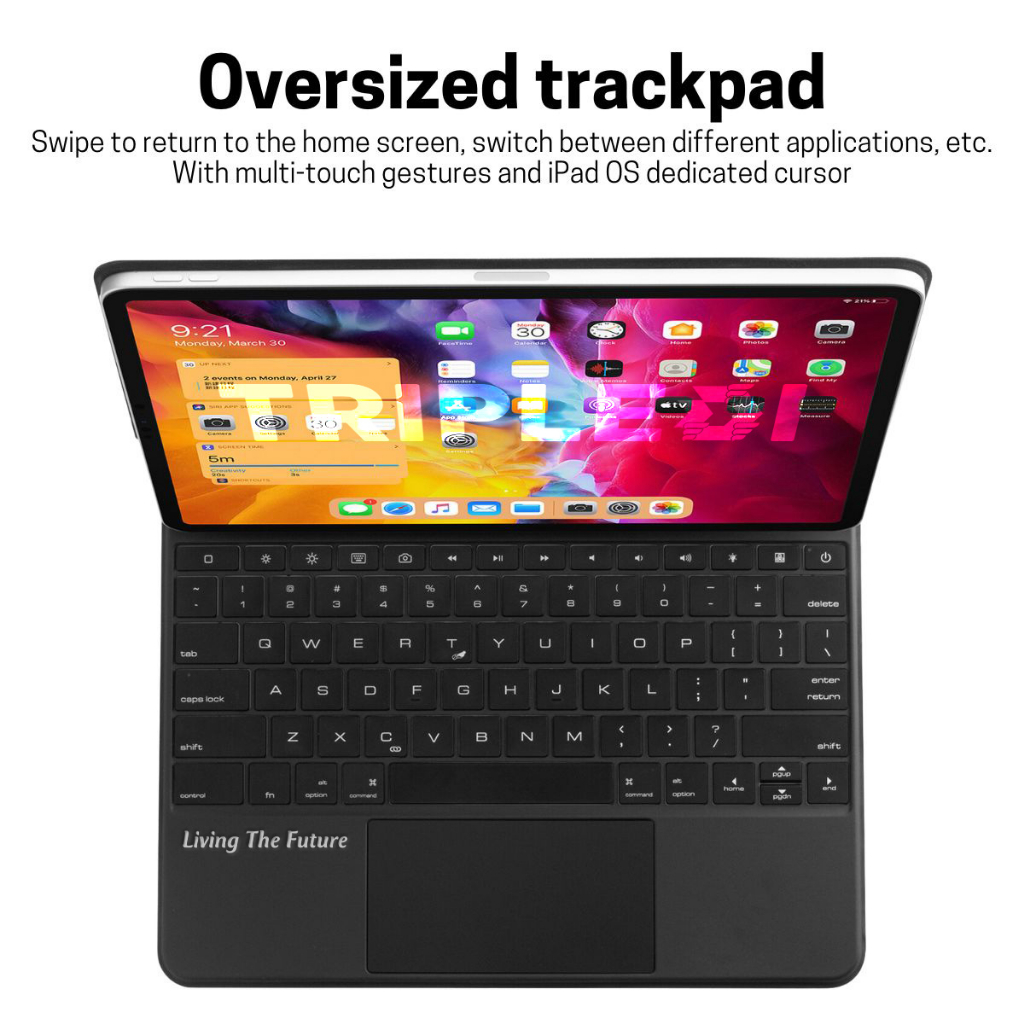 Jual Floating Keyboard Case for iPad Pro 3rd 4th 5th 6th Generation 12. ...