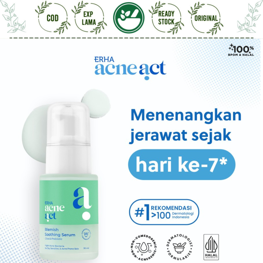 Jual Erha Acneact Blemish Soothing Serum Wajah Kulit Jerawat Sensitif