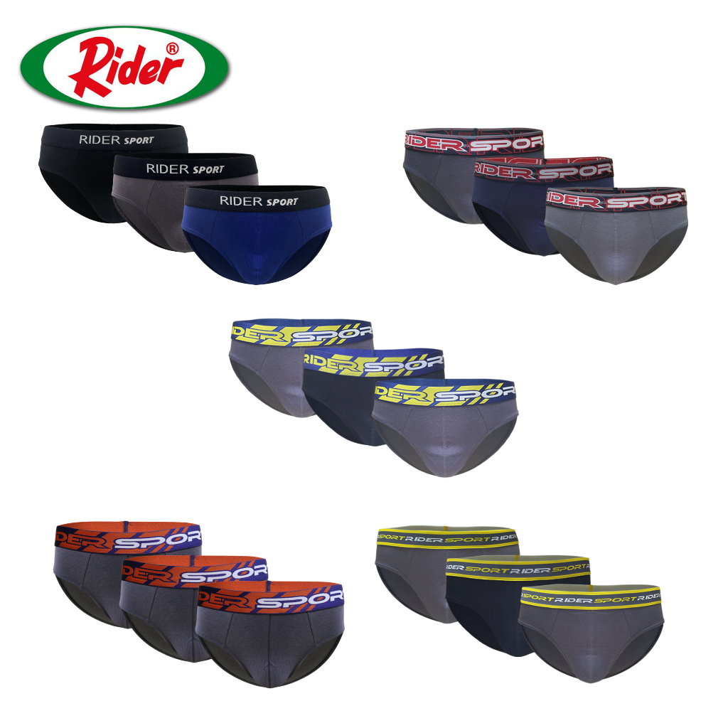 Jual Rider Brief Assorted - Celana Dalam Pria R999BN isi 3 Pcs | Shopee ...