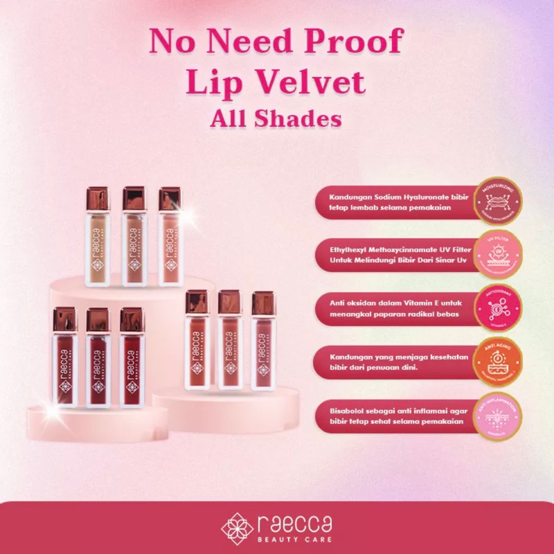 Jual (MANADO) RAECCA LIP VELVET | Shopee Indonesia