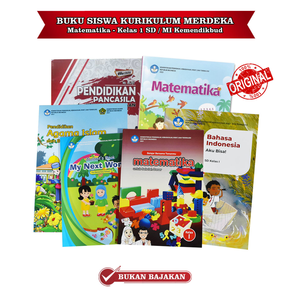 Jual Buku Pelajaran Siswa Paket Lengkap Kurikulum Merdeka Kelas 1 SD MI ...