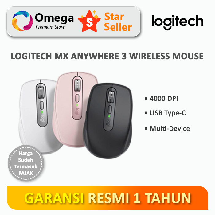 Jual Logitech MX Anywhere 3 Wireless Mouse Bluetooth | Shopee Indonesia