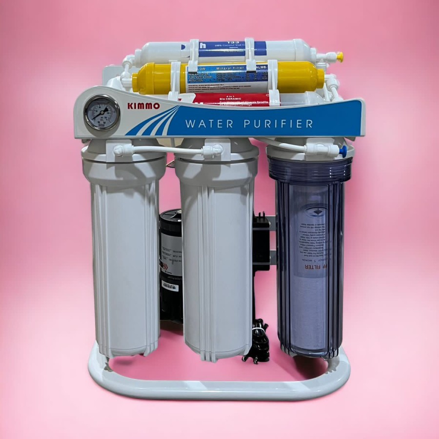 Jual Mesin Filter Air Minum Reverse Osmosis KIMMO 100GPD 7 STEP