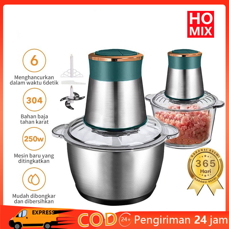 Jual HOMIX Blender Daging Stainless Steel/Food Chopper Stainles Cooking ...