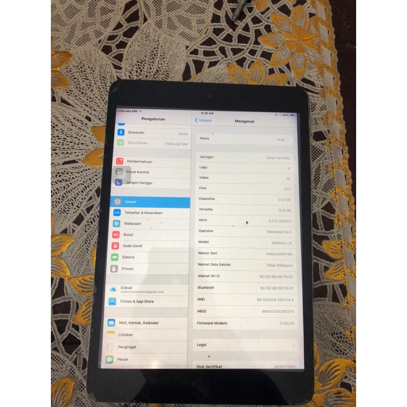 Jual mesin ipad mini 1 lupa icloud | Shopee Indonesia