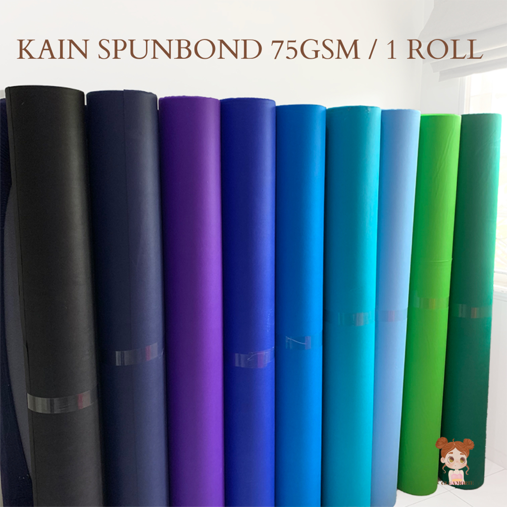 Jual kain spunbond buket 75gsm per roll kain tas furing goodie bag ...