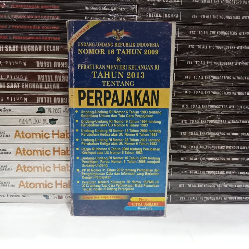 Jual Buku Undang Undang Republik Indonesia Nomor 16 Tahun 2009 ...